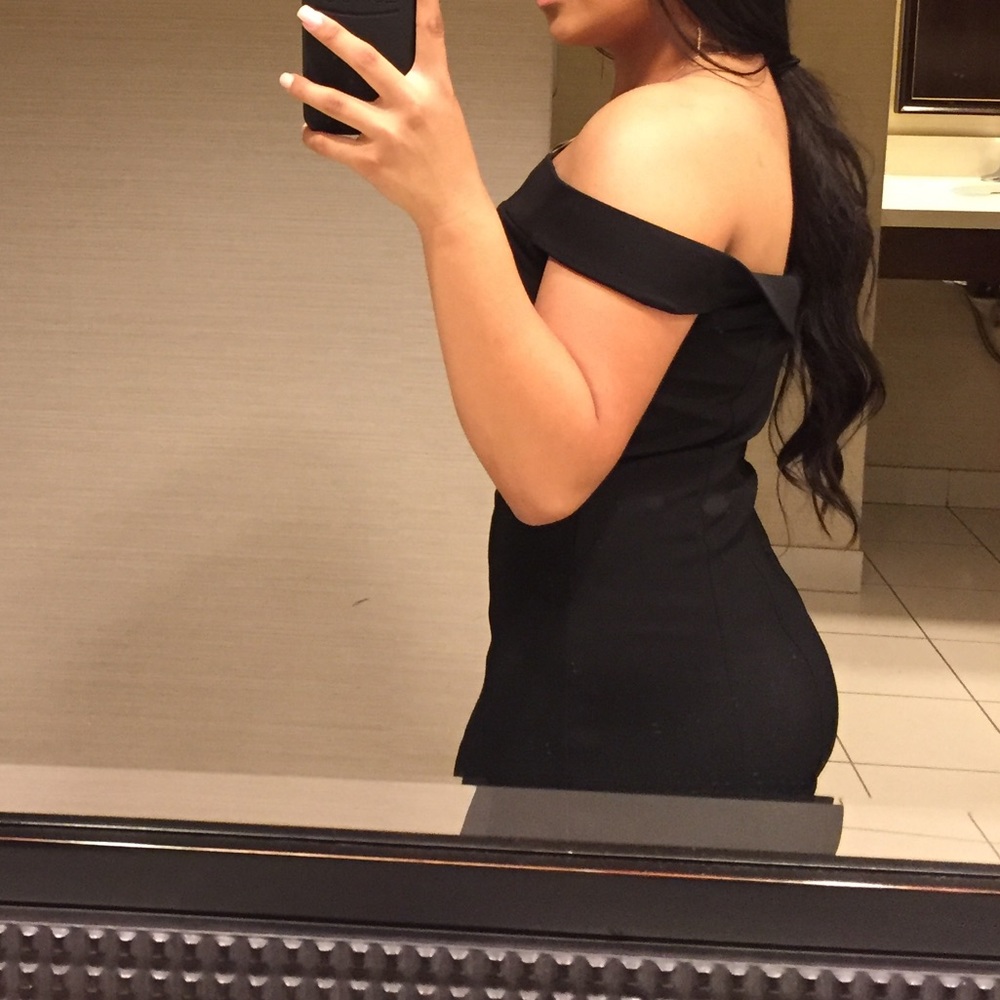 Off the shoulder formal dress